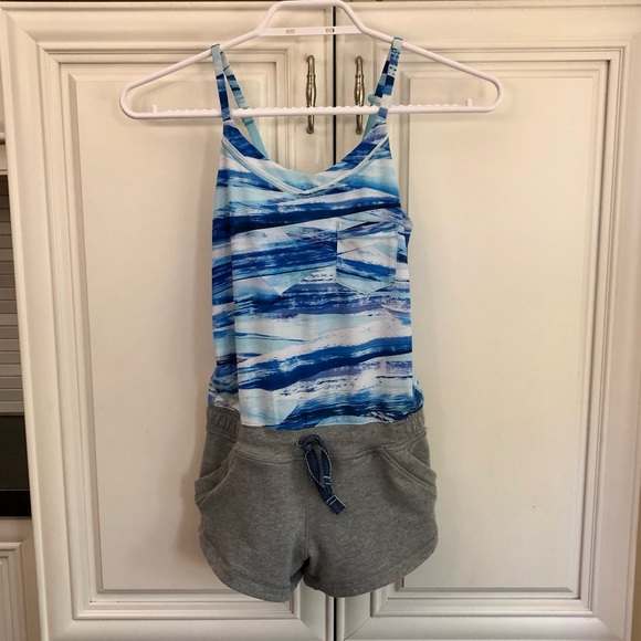 SIZE 6 - RARE Ivivva by Lululemon Camp Hardly Wait jumpsuit / romper - Picture 1 of 12